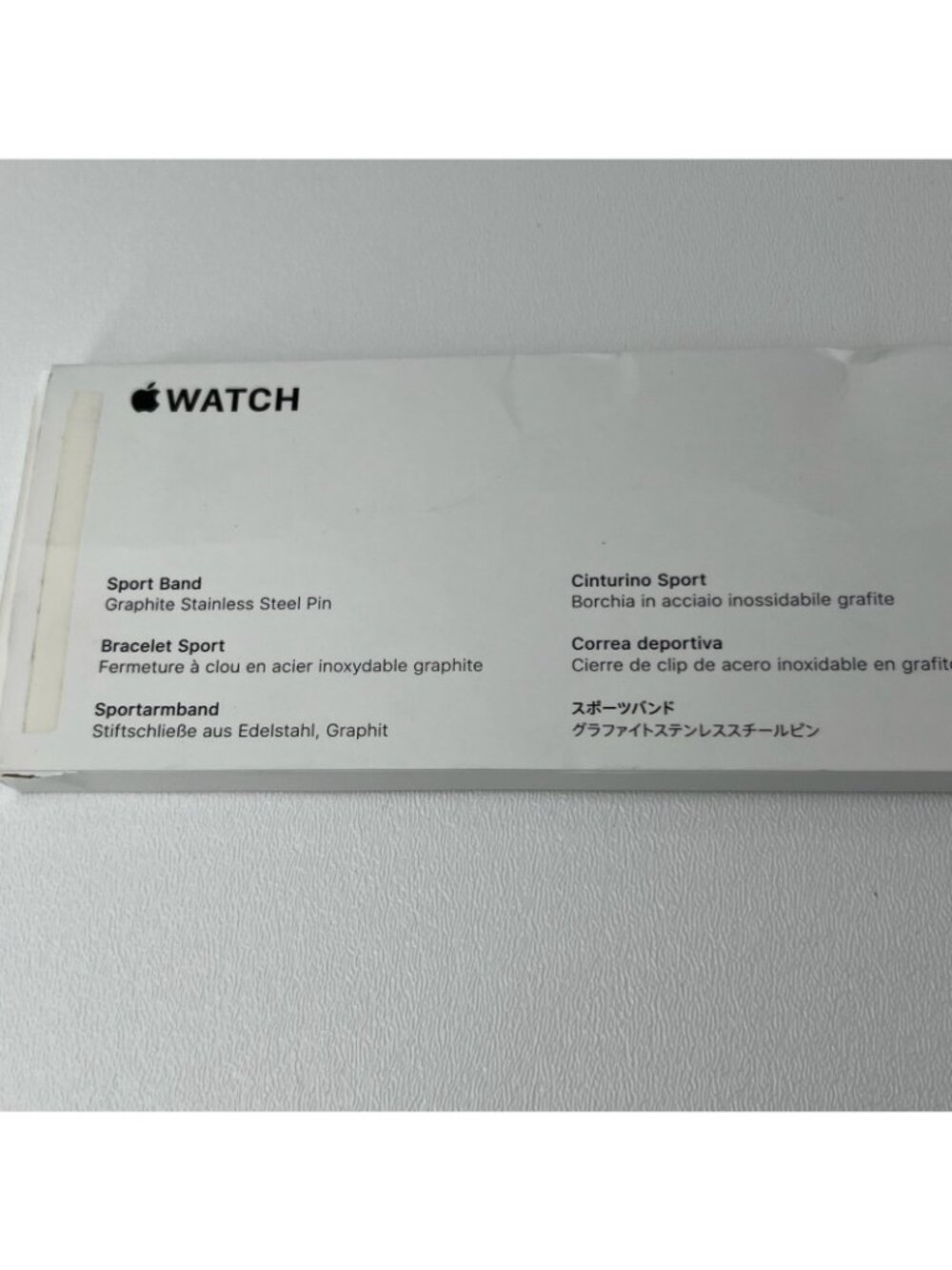 Apple Watch Sport Band 41mm S/M Graphite Stainless Pin Fluoroelastomer Midnight - Picture 10 of 14